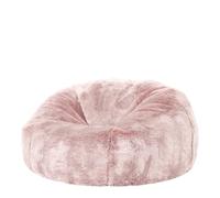 icon Classico Poltrona Sacco, Rosa, Pelliccia Falsa, Pouf Poltrona con Riempimento Incluso, Pouf Sacco, Camera da Letto, Soggiorno, Mobili Soggiorno
