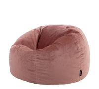 icon Classico Poltrona Sacco, Rosa, Sedia Velluto, Pouf Poltrona con Riempimento Incluso, Pouf Sacco, Camera da Letto, Soggiorno, Mobili Soggiorno