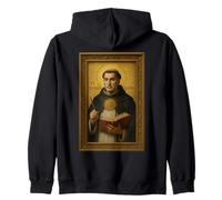 Icon Cristiano cattolico di Saint Thomas Aquinas Felpa con Cappuccio