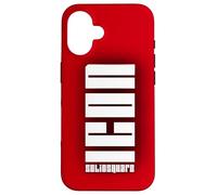 ICON | CUSTODIA COVER CASE IN POLICARBONATO ROSSA DEEP RED Custodia per iPhone 16