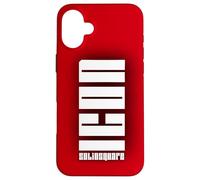ICON | CUSTODIA COVER CASE IN POLICARBONATO ROSSA DEEP RED Custodia per iPhone 16 Plus