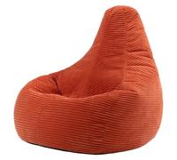 icon Dalton Poltrona Sacco, Arancia, Velluto a Coste, Pouf Poltrona con Riempimento Incluso, Pouf Sacco, Camera da Letto, Soggiorno, Mobili Soggiorno