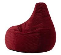 icon Dalton Poltrona Sacco, Borgogna, Velluto a Coste, Pouf Poltrona con Riempimento Incluso, Pouf Sacco, Camera da Letto, Soggiorno, Mobili Soggiorno