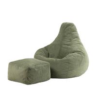 icon Dalton - Pouf e poggiapiedi con imbottitura inclusa, colore: Verde