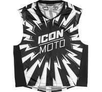 Icon Mil-Spec 3, giubbotto di segnalazione L/XL male Nero/Bianco