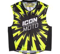 Icon Mil-Spec 3, giubbotto di segnalazione L/XL male Nero/Giallo Fluo/Bianco