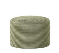 icon Milano Poggiapiedi, Pouf Poltrona per Adulti con Riempimento Inclusa, Tessuto Velluto a Coste, Piccola Pouf Sacco, Sgabello, Camera da Letto, Soggiorno, Mobili per il Soggiorno, Verde Salvia