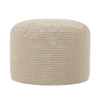 icon Frankie Cordone Pouf Poltrona Sacco Pouf, Grigio, 55cm x 35cm, Pouf a Pouf Poltrona Sacco in Cordoncino Jumbo, Poggiapiedi per Zone Giorno con Riempimento Incluso