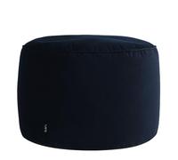 icon Milano - Poggiapiedi a sacco, colore: blu notte, in velluto, grande pouf con imbottitura inclusa, poggiapiedi per soggiorno, sgabello da toeletta, sedie e sgabelli per camera da letto