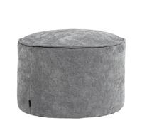 icon Milano Pouf Poggiapiedi, Grigio, Chenille, Poltrona Sacco con Riempimento Incluso, Pouf Sacco, Camera da Letto, Soggiorno, Mobili Soggiorno