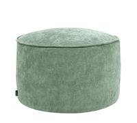 icon Milano Pouf Poggiapiedi, Verde Salvia, Chenille, Poltrona Sacco con Riempimento Incluso, Pouf Sacco, Camera da Letto, Soggiorno, Mobili Soggiorno