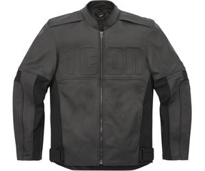 Icon Motorhead3 Giacca in pelle / tessuto da moto, nero, Taglia M