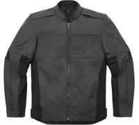 Icon Motorhead3 Giacca in pelle / tessuto da moto, nero, taglia M per maschi