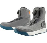 Icon Overlord Vented Stivali da moto, grigio, Taglia 45