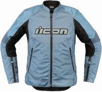 Icon Overlord3 Giacca tessile moto da donna, blu/nero, Taglia S