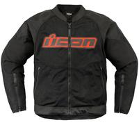 Icon Overlord3 Mesh, giacca in tessuto XL male Nero/Grigio/Rosso