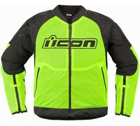 Icon Overlord3 Mesh Giacca tessile moto, giallo, taglia 2XL per maschi
