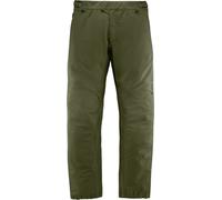 Icon PDX 3 pantaloni tessili moto impermeabili, verde, taglia M per maschi
