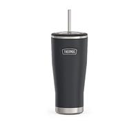 ICON SERIES BY THERMOS Bicchiere freddo in acciaio inox con cannuccia, 680,4 g, granito