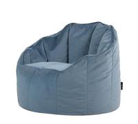icon Sirena Pouf Poltrona, Azzurro, Sedia Velluto, Grande Pouf Sacco con Riempimento Incluso, Poltrona Conchiglia, Camera da Letto, Soggiorno, Mobili Soggiorno