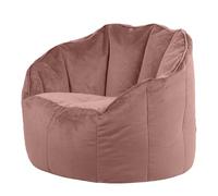 icon Sirena Pouf Poltrona, Rosa, Sedia Velluto, Grande Pouf Sacco con Riempimento Incluso, Poltrona Conchiglia, Camera da Letto, Soggiorno, Mobili Soggiorno