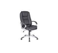 Icon Space Sedia Ergonomica Braccioli e Poggiatesta Ecopelle Nero Zaira