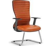 Icon Space Sedia Ergonomica Braccioli Poggiatesta in Ecopelle Cuoio Arya