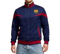 Icon Sports FC Barcelona - Giacca da allenamento con cerniera intera, Blu, XL