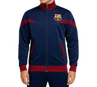 Icon Sports Giacca da calcio con cerniera e licenza ufficiale FC Barcelona, per adulti