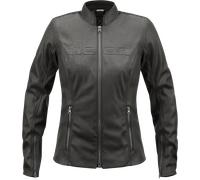 Icon Tuscadero2 Giacca tessile moto da donna, nero, Taglia L