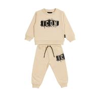 Icon tuta bambino felpa e pantaloni beige 4/5a