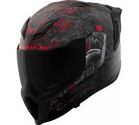 Icon Ultraflite Misanthrope, casco integrale 3XL female Nero/Grigio/Rosso