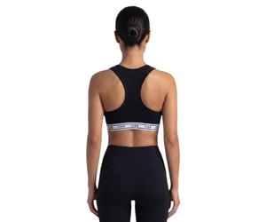 ICON underwear Brassiere Donna, Bralette Sfoderata, Top Elasticizzato, Doppio Rinforzo Frontale Nero S (s)