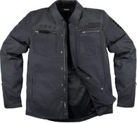 Icon Upstate Canvas National Giacca tessile moto, nero, Taglia M