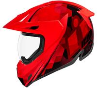 Icon Variant Pro Ascension, casco enduro XS male Rosso/Nero