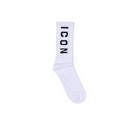 Icon White Cotton Socks - One Size
