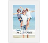 Icona Bay 13 x 18 cm cornice d'immagine bianca, Legno robusto fotogramma composito 13x18, design liscio, tavolo o montaggio a parete, esclusiva collezione