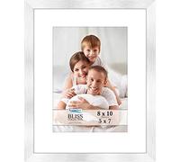 Icona Bay - Cornice dorata 20x25 cm con passepartout rimovibile per foto 13x18 cm - Cornice in legno composito in stile moderno - Da tavolo o da parete - Collezione Bliss
