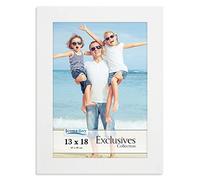 Icona Bay Cornice portafoto Bianca 13 x 18 cm, Robusta Cornice portafoto in Legno Composito 13 x 18, Design Elegante, da Tavolo o Montaggio a Parete, Collezione Exclusives