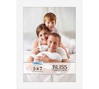 Icona Bay - Cornice portafoto in Bianco 13x18 cm - Cornice in legno composito in stile moderno - Tavolo o montaggio a parete - Collezione Bliss