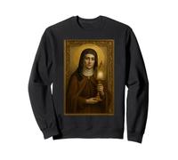 Icona cattolica Cristiana di San Clare di Assisi Felpa