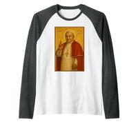 Icona cattolica di Papa Giovanni XXIII Maglia con Maniche Raglan