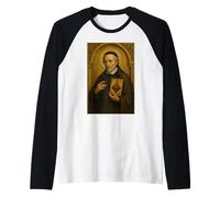 Icona cattolica di San Giovanni Eudes Maglia con Maniche Raglan
