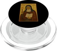 Icona cattolica di Santa Ildegarda di Bingen PopSockets PopGrip per MagSafe