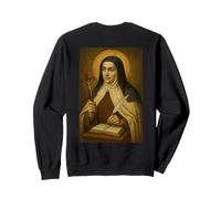 Icona cattolica di Santa Teresa d'Avila Felpa