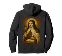 Icona cattolica di Santa Teresa d'Avila Felpa con Cappuccio
