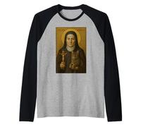 Icona cattolica: Giuliana di Norwich Maglia con Maniche Raglan