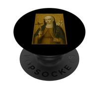 Icona cattolica romana di Santa Caterina da Siena PopSockets PopGrip Adesivo