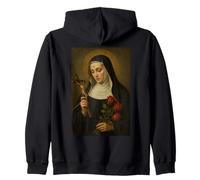 Icona cattolica Romana di St. Rita di Cascia Felpa con Cappuccio