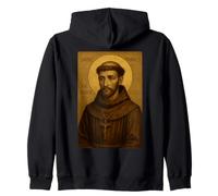 Icona cattolica: San Francesco d'Assisi Felpa con Cappuccio